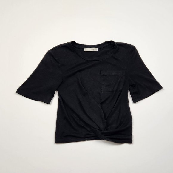 Wilfred Subah Knot Front Jersey T-Shirt Black XXS - Picture 1 of 10